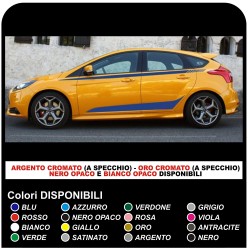 kit completo adesivi laterali FORD FOCUS ST 5DR fasce laterali per ford focus