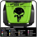 sticker hood Skull for jeep wrangler sticker for jeep renegade and wrangler are to be affixed on the bonnet, Trailhawk 4x4