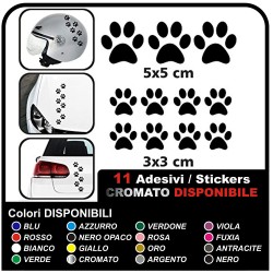 11 paws stickers CAR STICKERS MOTORCYCLE HELMETS, camper
