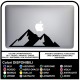 Sticker MONTAGNES - MONTAGNES - POUR TOUS les MODÈLES DE Mac Book Apple AUTOCOLLANT POUR n'IMPORTE quel ORDINATEUR qui n'est