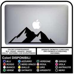 Etiqueta engomada de la MONTAÑA - MONTAÑA - PARA TODOS los MODELOS DE Mac Book de Apple de la etiqueta ENGOMADA PARA CUALQUIER