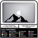 Adesivo MONTAGNE - MONTAGNA - PER TUTTI I MODELLI DI Mac Book Apple - ADESIVO PER QUALSIASI COMPUTER ANCHE NON APPLE