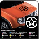 aufkleber für motorhaube jeep wrangler us-army-stern mit totenkopf aufkleber jeep renegade-stern-militär-us army-Willys