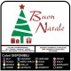 Pegatinas de navidad - Árbol de Navidad Feliz Navidad - las etiquetas de navidad - la tienda de windows para Navidad