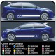 FORD FOCUS ST 5DR full kit decals side Stickers for focus Stripes FOCUS decals car side straps for ford focus 