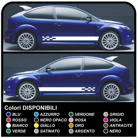 FORD FOCUS ST 5DR plein kit de décalcomanies côté Autocollants pour se concentrer Bandes FOCUS autocollants de voiture sangles