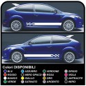 FORD FOCUS ST 5DR full kit decals side Stickers for focus Stripes FOCUS decals car side straps for ford focus