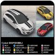 adhesive Strips on the car bonnet and roof graphics decals stickers adhesive strips opel corsa