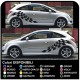 OPEL Corsa adesivi laterali Strisce Fasce laterali Adesive Opel Corsa Adesivi B/C/D/E sportello opel corsa fiancata