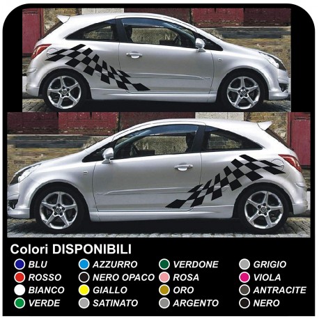 OPEL Corsa stickers Bandes latérales, Bandes de côté, et de l'Adhésif de l'Opel Corsa Autocollants B/C/D/E de porte opel corsa