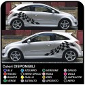 OPEL Corsa stickers Bandes latérales, Bandes de côté, et de l'Adhésif de l'Opel Corsa Autocollants B/C/D/E de porte opel corsa