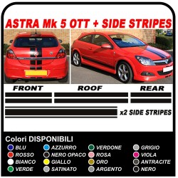 autocollants opel astra TOIT + COFFRE + HOTTE + CÔTÉS de la voiture graphiques Autocollants Astra GTC 5P 3P 1.6 1.8 2.0