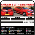 autocollants opel astra TOIT + COFFRE + HOTTE + CÔTÉS de la voiture graphiques Autocollants Astra GTC 5P 3P 1.6 1.8 2.0