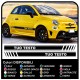 Autocollants pour FIAT 500 ABARTH KIT de bandes latérales de la bande 595 500 autocollants, nouvelle 500 assetto corse