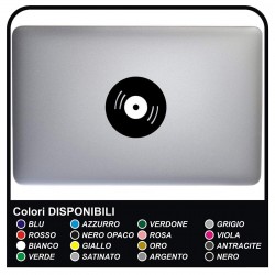 Adesivo DISCO - DJ - PER TUTTI I MODELLI DI Mac Book Apple 13-15-17 - ADESIVO PER QUALSIASI COMPUTER