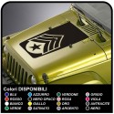 Adesivo cofano per jeep renegade  stella consumata sgt sergeant adesivo per jeep  e wrangler Trailhawk 4x4