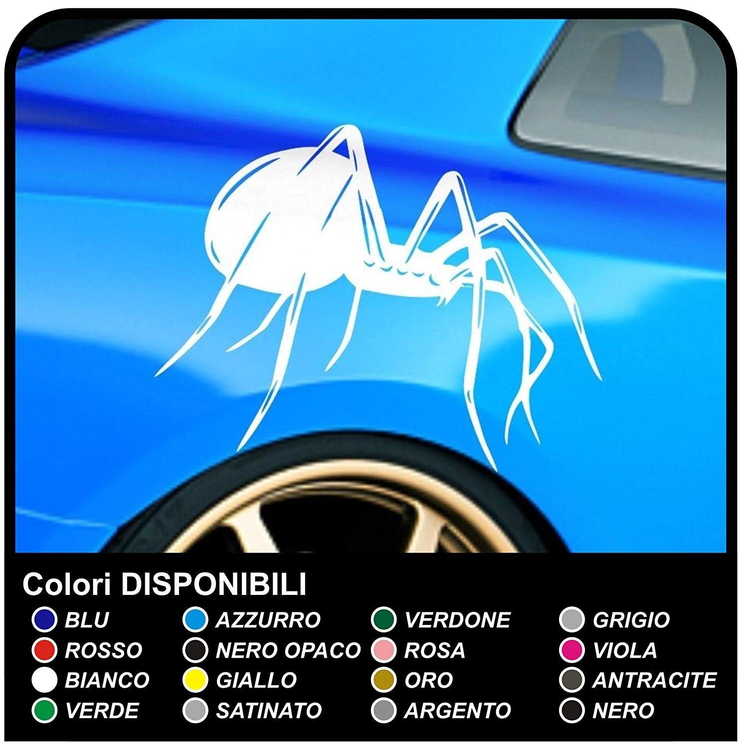 Aufkleber spinne spider sticker für alfa romeo bmw serie 3 4 5 X