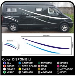 adesivi per CAMPER grafica in vinile adesivi decalcomanie strisce Set CAMPER VAN ROULOTTE Motorhome - grafica 13