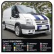 Stickers FORD Transit Connect Van ST stripes, Van Decals, van van van, ford transit, iveco daily