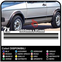 VOLKSWAGEN VW GOLF 1 adesivi laterali strisce (set completo) fasce laterali golf IV