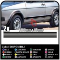 VOLKSWAGEN VW GOLF 1 pegatinas franjas laterales (juego completo) bandas laterales golf IV