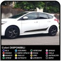 2011 Ford Focus ST et Graphiques autocollant Mis l'accent Rayures Autocollants pour Voitures sur le bas de l'article