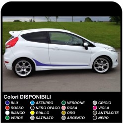 FORD FIESTA MK7 / 8 und Grafiken stickerbogen Streifen FIESTA abziehbilder auto seitlichen bändern für ford fiesta FIESTA