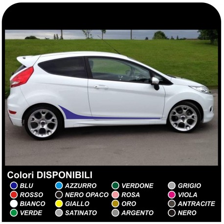 FORD FIESTA MK7 / 8 e Grafica Set Adesivi Strisce FIESTA decalcomanie auto fasce laterali per ford fiesta FIESTA