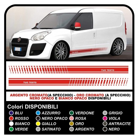 Adhésif doblo doblò abarth VW EVO et FORD TRANSIT ST CONNECTER VAN FIAT DOBLO VAN AUTOCOLLANTS de VAN ET VAN VANS