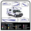 stickers for MOTORHOME graphics vinyl stickers decals stripes Set CAMPER VAN CARAVAN Motorhome - graphics 17