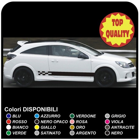 adesivi opel LATERALI Astra GTC 5P 3P 1.6 1.8 2.0 MK5 SXI 1.2 1.4 2.0 SRI VXR 3 e 5 fasce laterali strisce laterali gtc opel