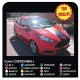 ADESIVI LATERALI COFANO E TETTO per FORD FIESTA MK7 ST Strisce Auto stickers 2.0 tuning fasce laterali cofano tetto ford fiesta