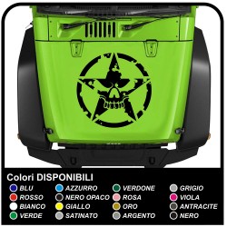 stickers for hood for wrangler jeep us army star with skull worn effect renegade jeep star military Willys