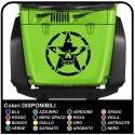 stickers for hood for wrangler jeep us army star with skull worn effect renegade jeep star military Willys