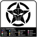 stickers for the rear star in the us army with a skull for wrangler jeep renegade Willys