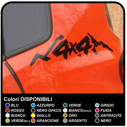 Pegatinas de lado por la parte trasera del Jeep Renegade-4x4 offroad sticker decal aufkleber NUEVO