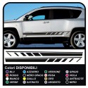 Stickers side for Jeep Compass adhesive compass jeep side strips adhesive tapes compass SPORT