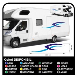 adesivi per CAMPER grafica in vinile adesivi decalcomanie strisce