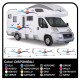 autocollants pour MOTORHOME graphiques de vinyle autocollants décalques rayures camping-car, CARAVANE, Motorhome - graphique 26