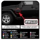 2 STICKERS anniversaire star militaire de l'ARMÉE américaine pour JEEP WRANGLER UNLIMITED SAHARA RUBICON JEEP RENEGADE willys