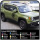 KIT COMPLETO adesivi stella militare renegade scritta US ARMY per Jeep Wrangler JK 3 adesivi renegade adesivi wrangler US ARMY