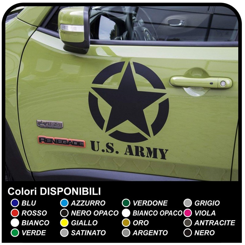 Acquista Kit adesivi Badge per portiere Jeep Renegade - Art&Stick Shop  Online