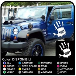 Pegatinas de la MANO-efecto desgastado a la puerta envejecido, Jeep Renegade, Wrangler, Brújula y Willys los jeeps y suv