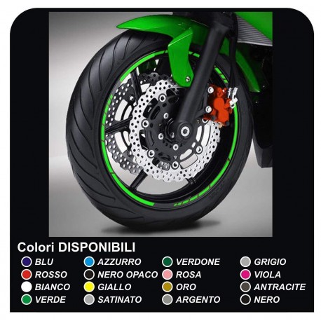 ADESIVI per CERCHI DUCATI YAMAHA SUZUKI KAWASAKI HONDA BMW GP STYLE APRILIA BIMOTA MOTARD TMAX HUSQUVARNA KTM NINJA GSX-R