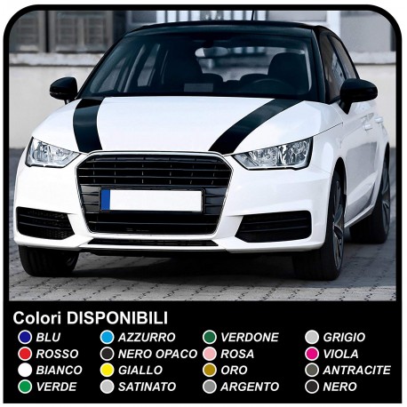 Adesivi cofano audi bmw alfa romeo fiat seat golf audi A1 A3 A4 A5 A6 A7 A8 Q1 Q3 A5 Q7 RS RS1 S1 S3 RS3 RS4 TT S3