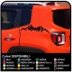 Adesivi laterali per montante posteriore Jeep Renegade 4x4 offroad sticker decal aufkleber NEW