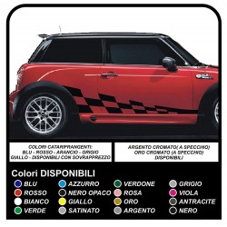 Adesivi LATERALI per MINI COOPER bonnet MINI S fasce  VIPER sd countryman clubman