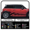 Pegatinas LATERALES para el MINI COOPER bonnet MINI S bandas de VÍBORA sd countryman clubman