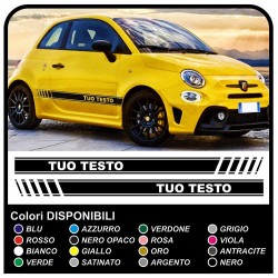 ADESIVI STRISCE PER NUOVA FIAT 500 TUNING fiat 500 abarth nuova fiat 500