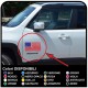 adesivi per portiera Bandiera Americana effetto consumato per jeep wrangler  fuoristrada e suv Skull Willys Tuning rally